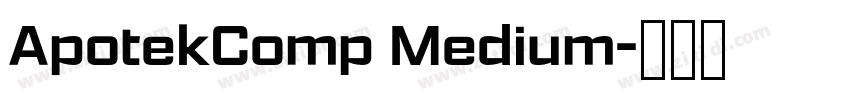 ApotekComp Medium字体转换